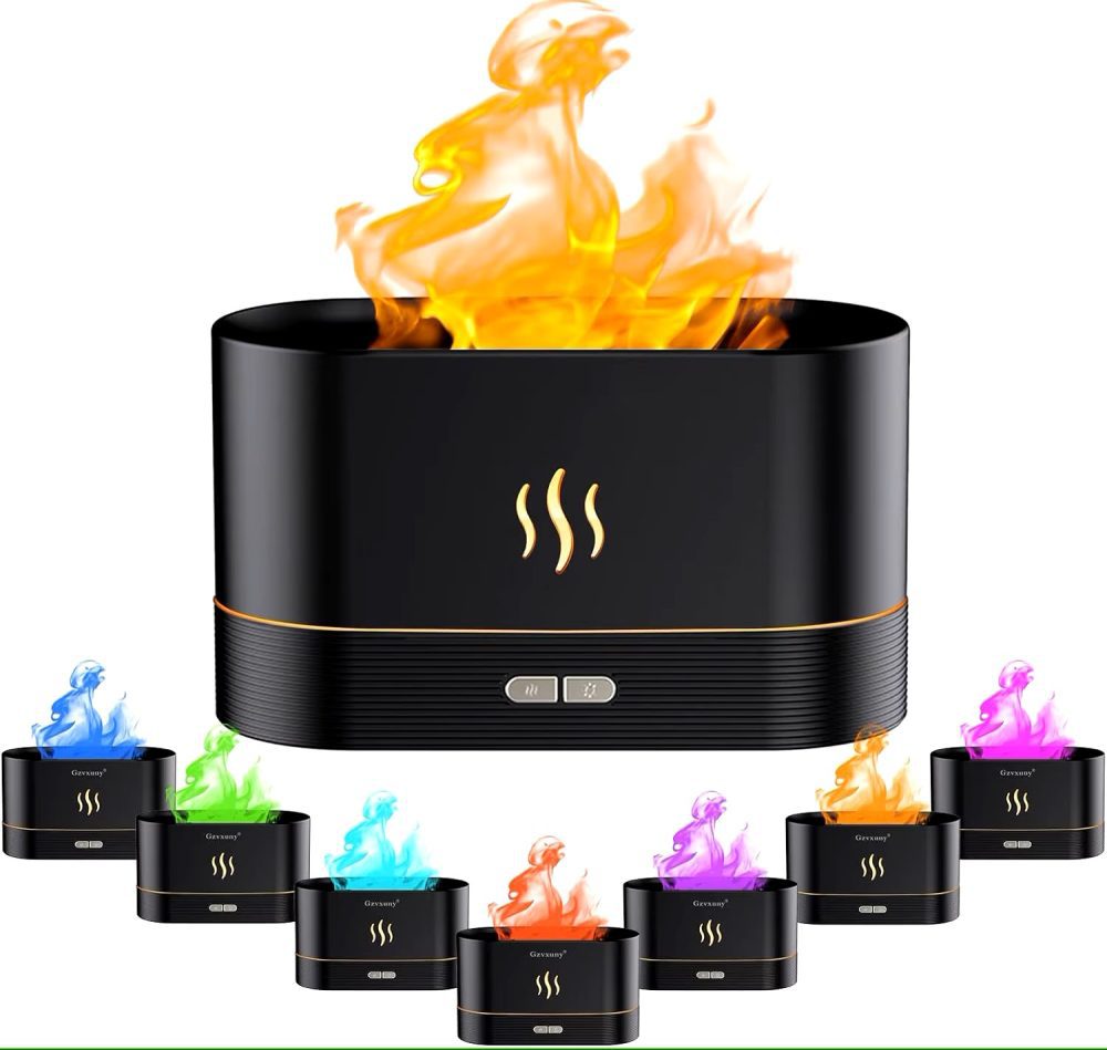 Colorful Simulation Flame Air Humidifier