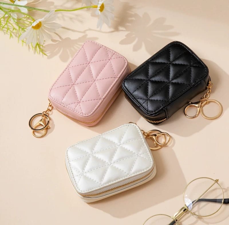 🎀 Fashion Mini Size Mirror Organizer Wallets 🎀