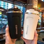 Stainless Steel Coffee Mug With Smart LED