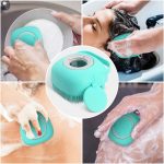 Soft Silicone Bath Brush With Hooks