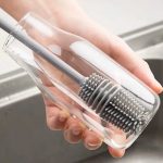 Silicone Cup Brush Long-handled Glass Cleaner