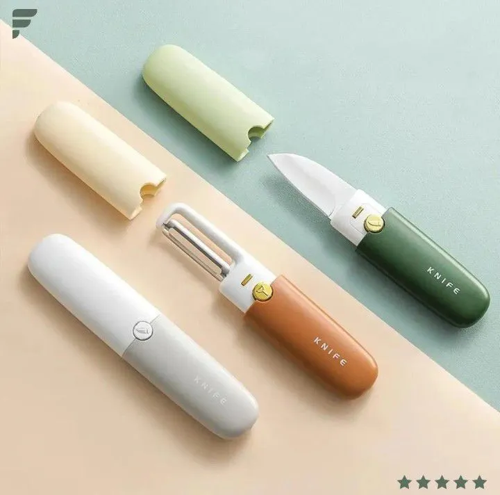 2in1 Fruit Peeler with Knife (Box Packing) Mix/Random color