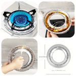 Disposable Aluminum Covers 10 PCs for Gas Stove Burners Oil-Resistant Heat-Proof Protection
