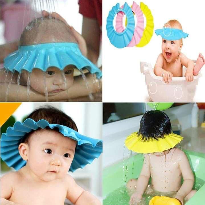 Baby Shower Cap Waterproof Ear Protection Eye Children Hats